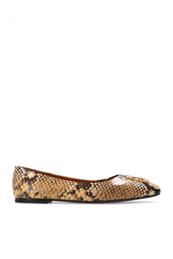 Tory burch snakeskin ballet 2024 flats